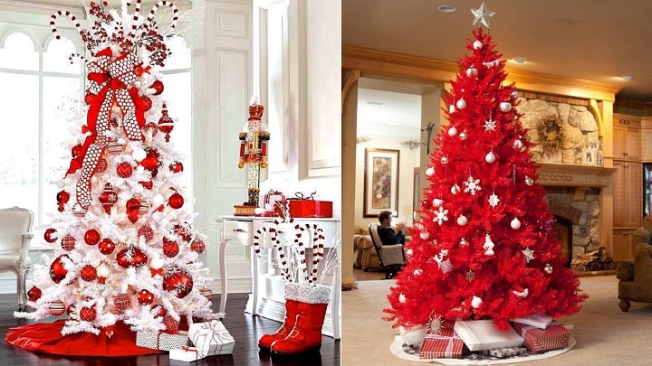 Christmas Decoration in White and Red