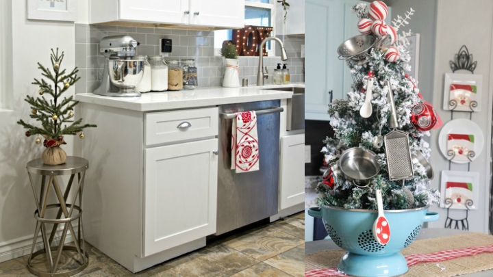 kitchen at Christmas