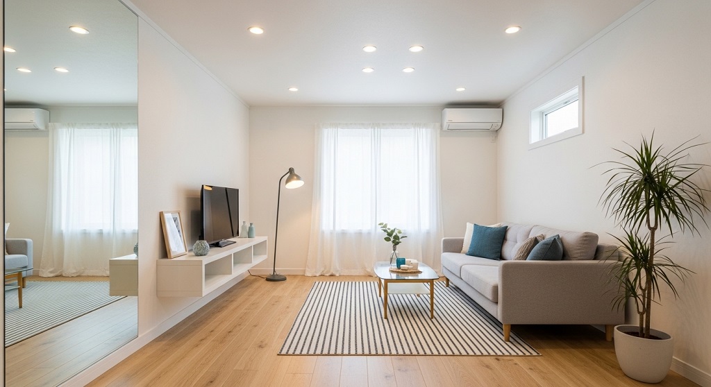 vertical wall storage solution increasing space in small home