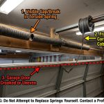 Spot the urgent warning signs of failing garage door springs before they snap. Learn when to replace spring components immediately to prevent costly damage.