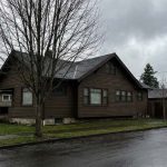 Dark wood stain looking flat on exterior wood in Portland